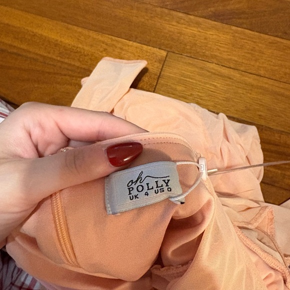 Oh Polly Blush Long Sleeve Dress - Picture 4 of 5